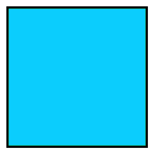 carré bleu clair